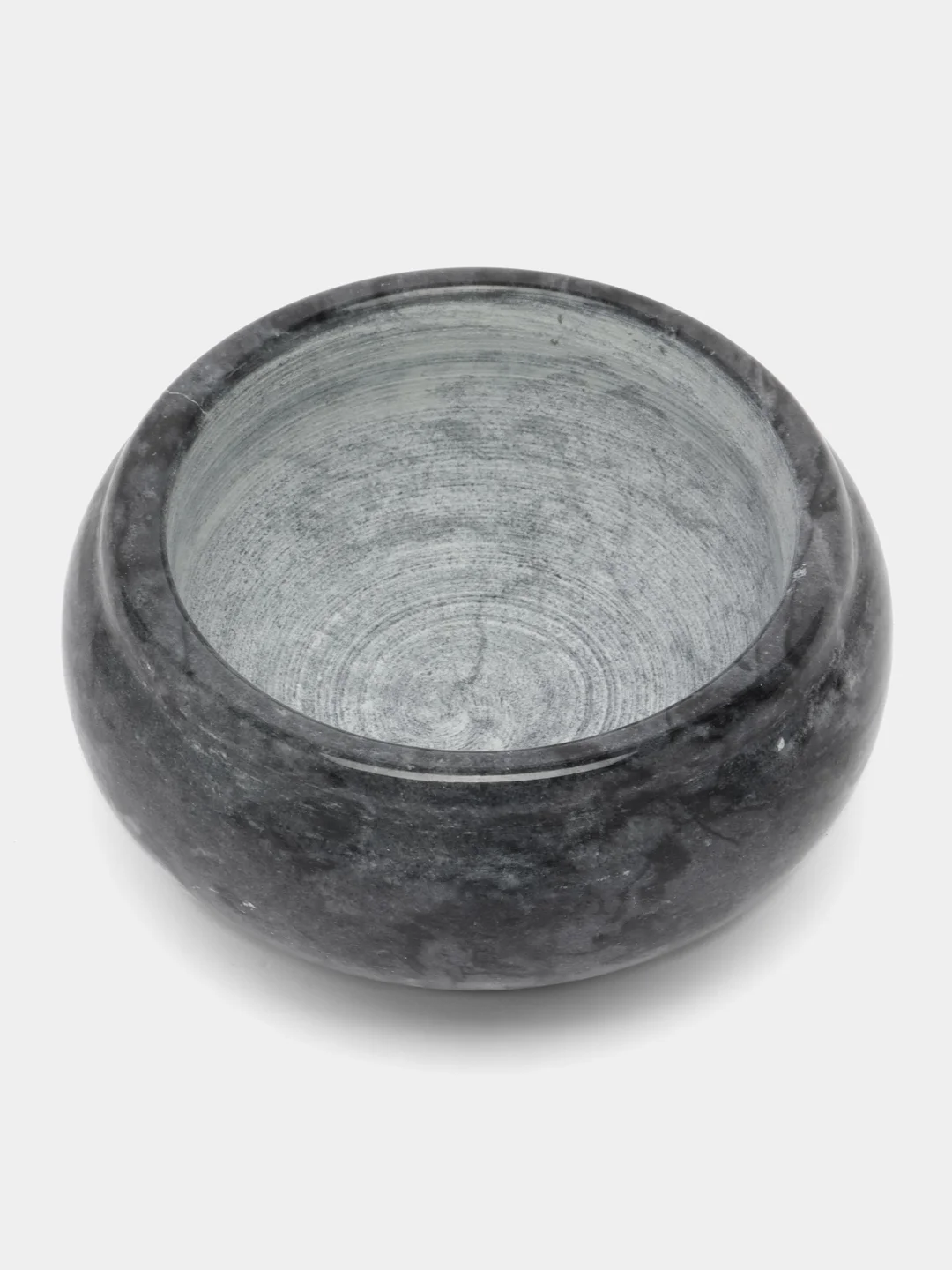 Черный ступка с пестиком, мрамор, 9 x 4,5 см