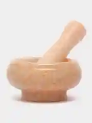 Рыжий ступка с пестиком, мрамор, 9 x 4,5 см