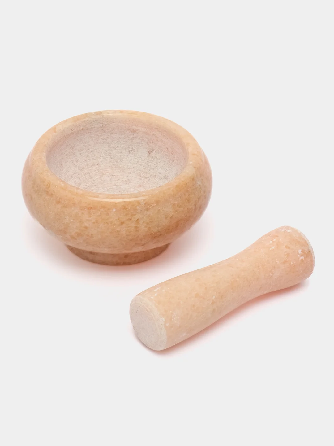Рыжий ступка с пестиком, мрамор, 9 x 4,5 см