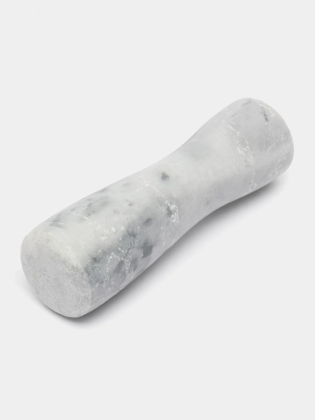 Серый ступка с пестиком, мрамор, 9 x 4,5 см
