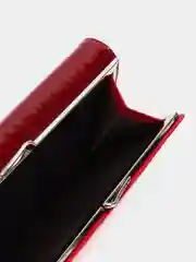 Бордовый кошелек женский, многофункциональный, 19 х 9 х 3 см