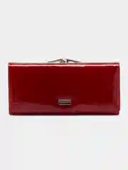 Бордовый кошелек женский, многофункциональный, 19 х 9 х 3 см