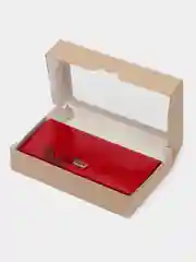 Красный кошелек женский, многофункциональный, 19 х 9 х 3 см