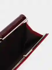 Багровый кошелек женский, многофункциональный, 19 х 9 х 3 см