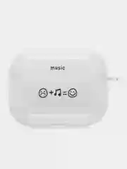 Прозрачный силиконовый чехол для наушников AirPods Pro прозрачный