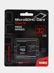Карта памяти MicroSD QUMO 16GB/32GB Сlass 10