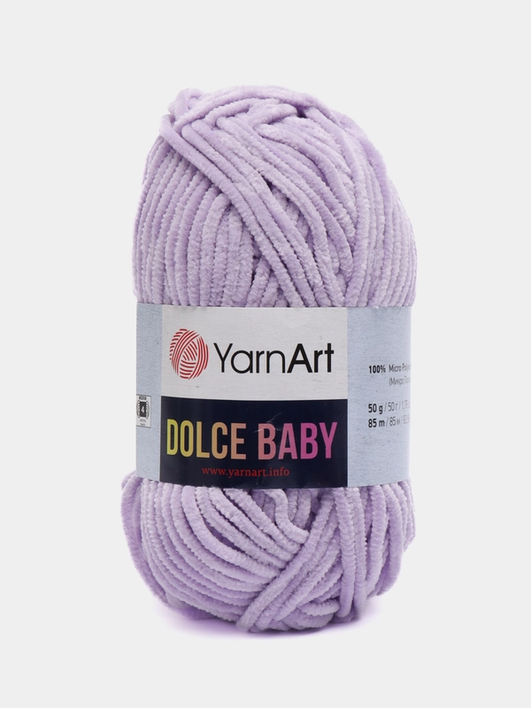 Пряжа плюшевая YarnArt Dolce Baby, гипоаллергенная, 50 г, 85 м, Турция