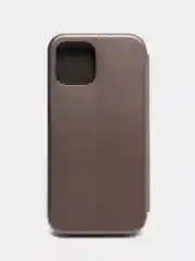 Серый чехол-книжка iPhone 5, 5S, SE, 6, 6S, 7, 8, SE, X, XS, XR, 11, 12, 13, Pro, Max, Mini