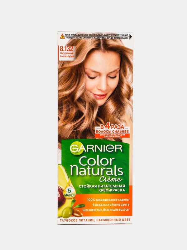 Garnier питательная крем-краска для волос "Color Naturals", 8.13, Натуральный светло-русый