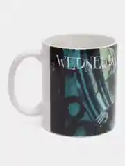 Бордовый кружка с принтом по мотивам сериала Wednesday (Уэнсдей)
