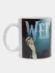 Белый кружка с принтом по мотивам сериала Wednesday (Уэнсдей)