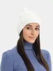 Белый шапка женская без подклада Ангелия 2, весна-осень