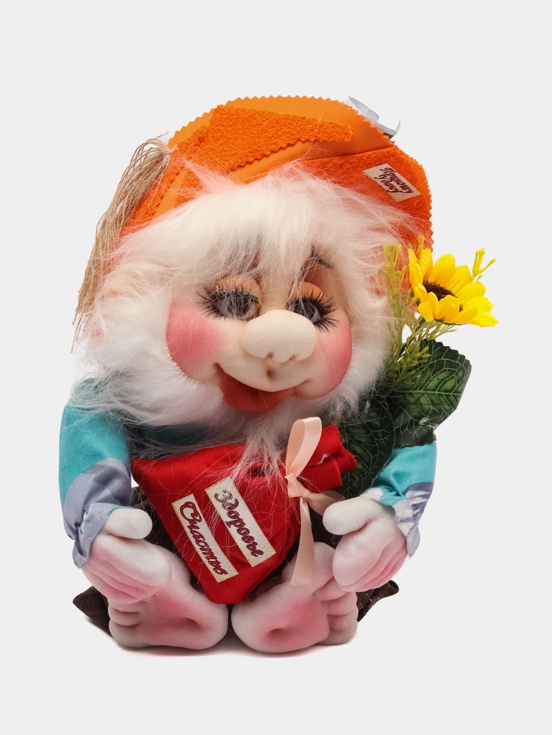 Красный игрушка "Домовенок"