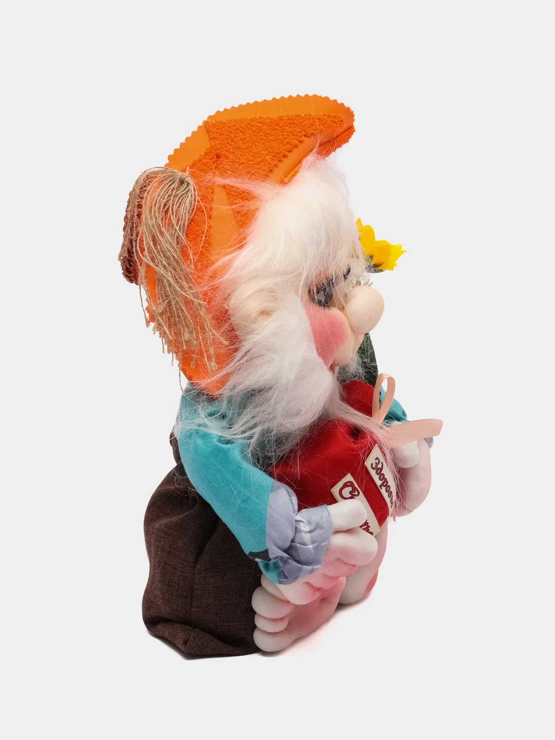 Красный игрушка "Домовенок"