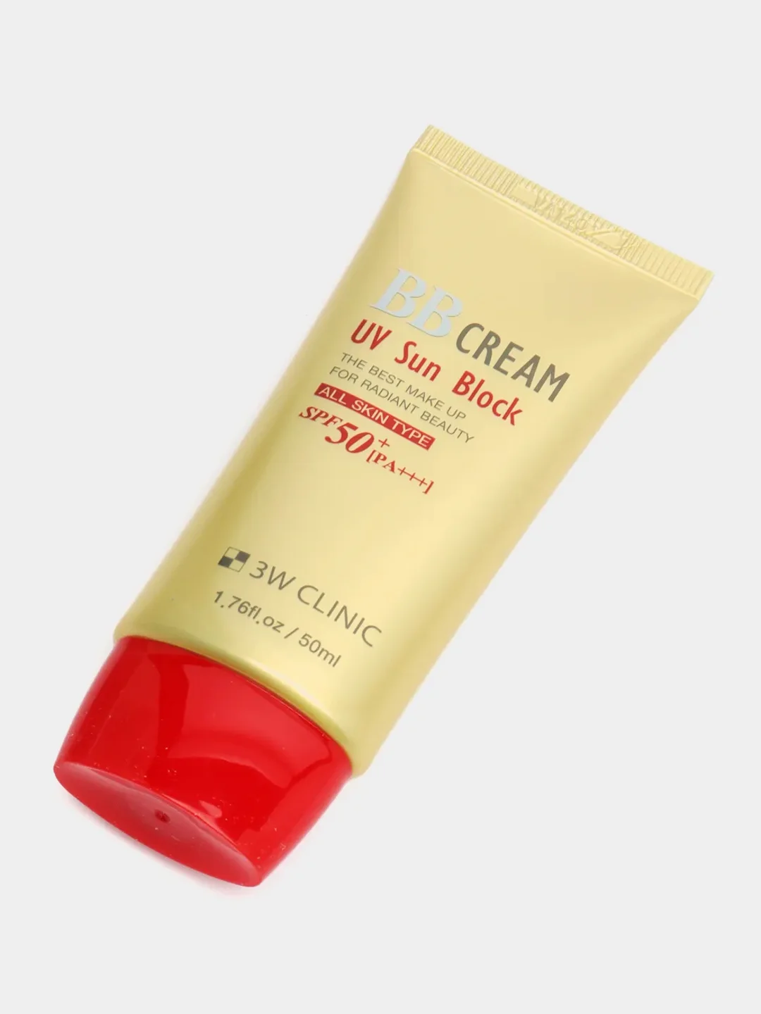 Солнцезащитный тональный BB крем для лица 3W CLINIC SPF 50+, бб крем, тоналка, подарок