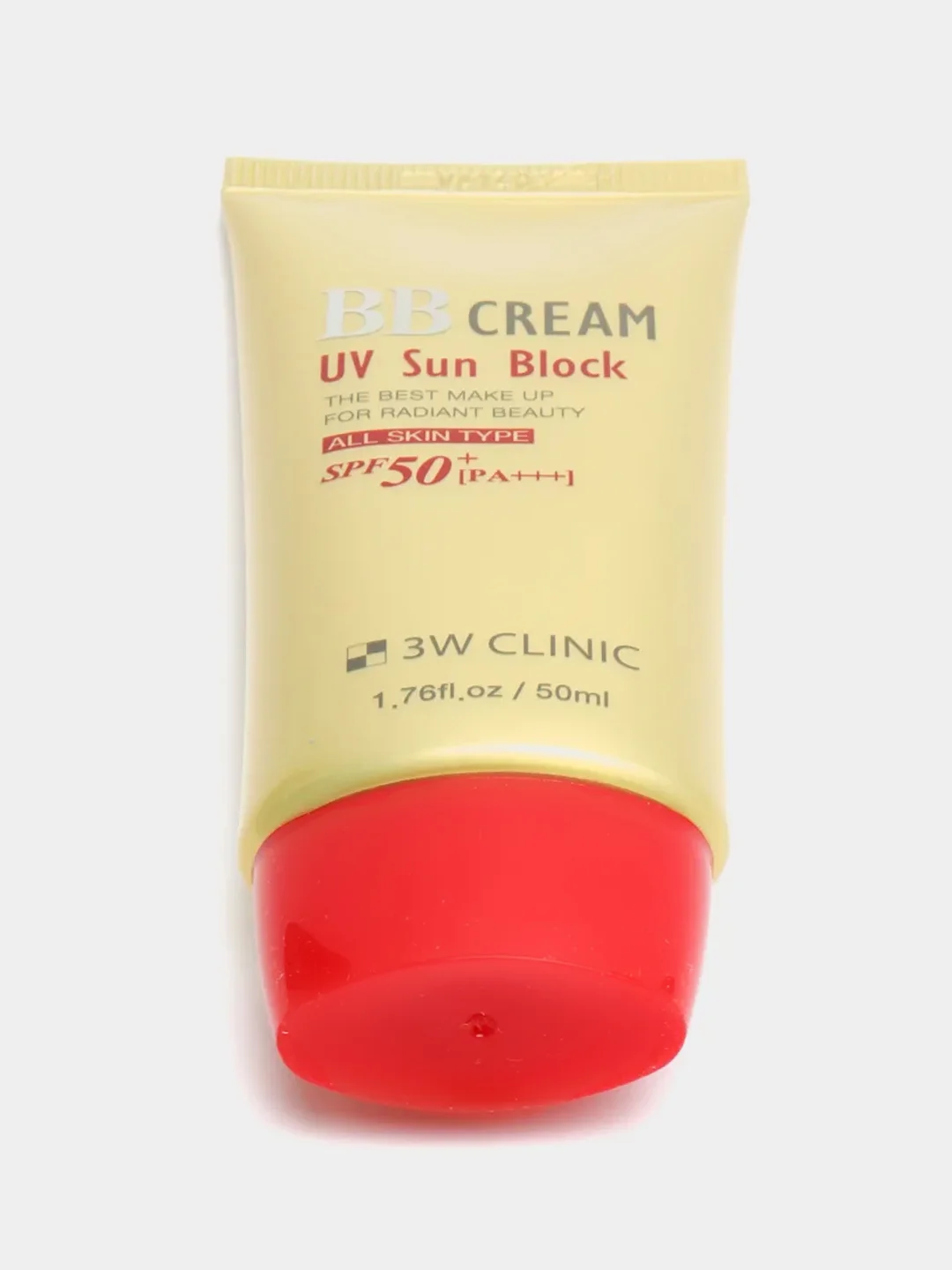 Солнцезащитный тональный BB крем для лица 3W CLINIC SPF 50+, бб крем, тоналка, подарок