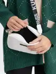Белый женская сумка на плечо, кросс-боди