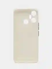 Белый чехол для Infinix Smart 6 Plus, с карманом для карт (Смарт 6 Плюс)