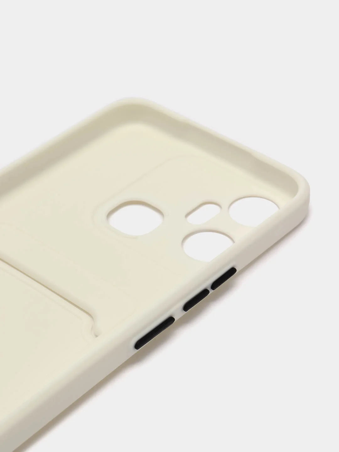Белый чехол для Infinix Smart 6 Plus, с карманом для карт (Смарт 6 Плюс)