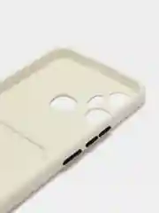 Белый чехол для Infinix Smart 6 Plus, с карманом для карт (Смарт 6 Плюс)