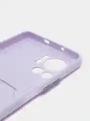 Сиреневый чехол Infinix NOTE 12 VIP, с карманом для карт ( Инфиникс Нот 12 вип)