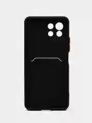 Черный чехол для Xiaomi Mi 11 Lite / Mi 11 Lite 5G NE / Ми 11 Лайт с карманом для карт