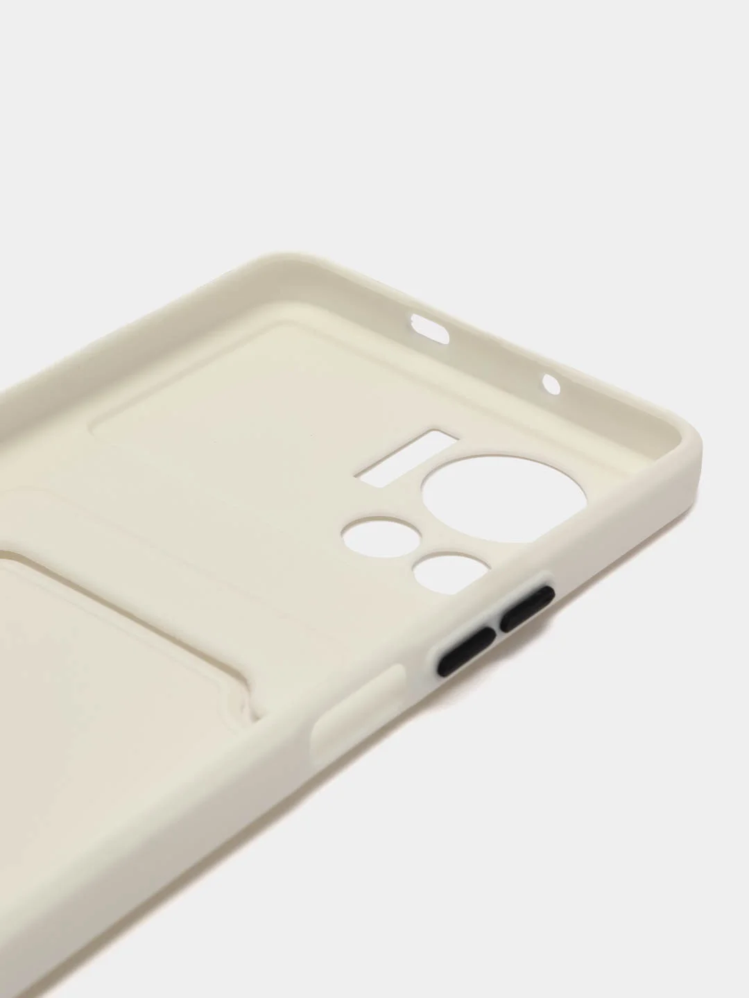Белый чехол Infinix NOTE 12 VIP, с карманом для карт ( Инфиникс Нот 12 вип)
