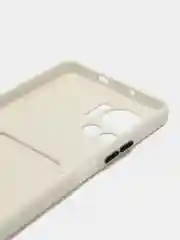 Белый чехол Infinix NOTE 12 VIP, с карманом для карт ( Инфиникс Нот 12 вип)