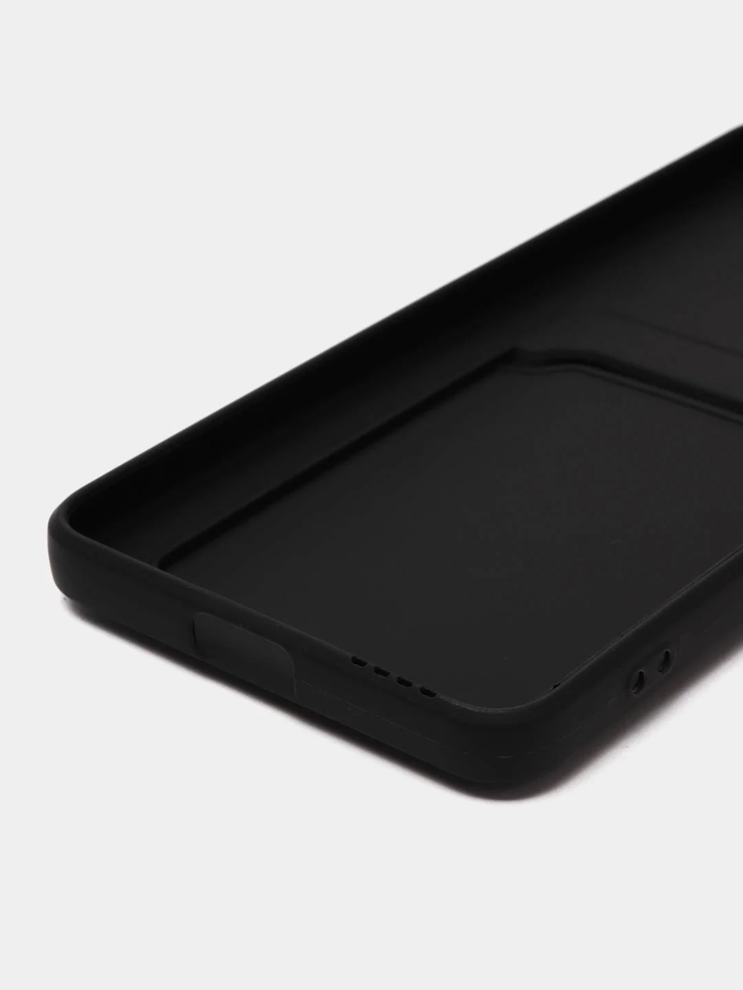 Черный чехол для Xiaomi 12 Lite (Сяоми 12 Лайт), с карманом для карт