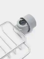 Серый металлик держатель для губки, на кухонный смеситель