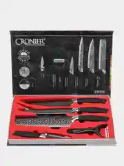 Хром набор высококачественных кухонных ножей CRONIER, 6 предметов / В подарок