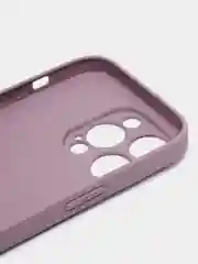Фиолетовый чехол для iPhone (Айфон) 14, Pro, Plus, со стеклянной панелью