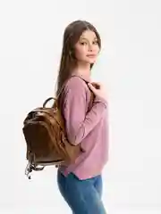 Коричневый рюкзак женский