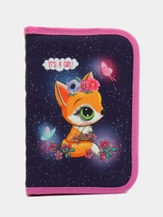 Пенал BRAUBERG, 1 отделение, полиэстер, 21х14 см, Little fox, 270709