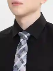Серый меланж галстук