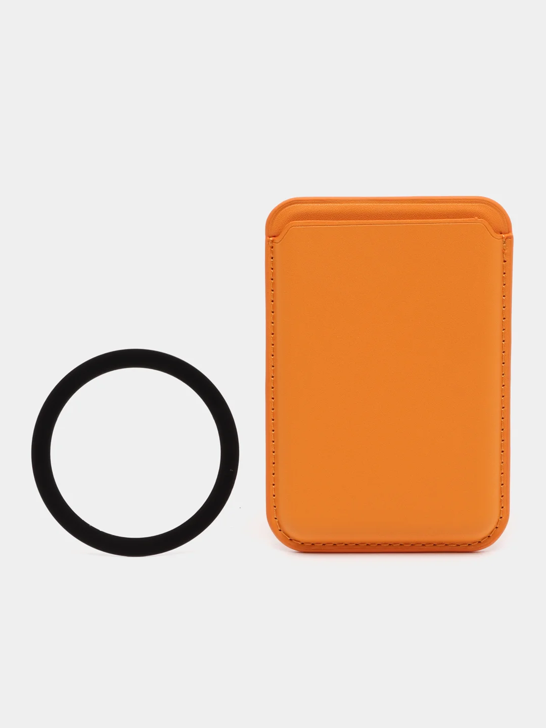 Рыжий картхолдер с магнитным кольцом MagSafe для айфон iPhone