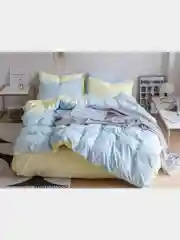 Серебряный подарочный комплект постельного белья, 1,5-спальный Хлопок / Постельное белье Евро 2 сп