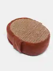 Мочалка из рами, объемная, овальная с хлопком, 10х15х5 см "Банные штучки" / 30