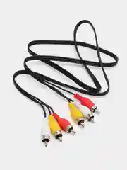 Кабель АудиоВидео 3 RCA - 3 RCA, колокольчики / тюльпаны, для соединения ТВ к аудио /видео