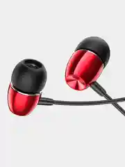 Красный наушники Borofone BM57, вакуумные, проводные, 1.2 м