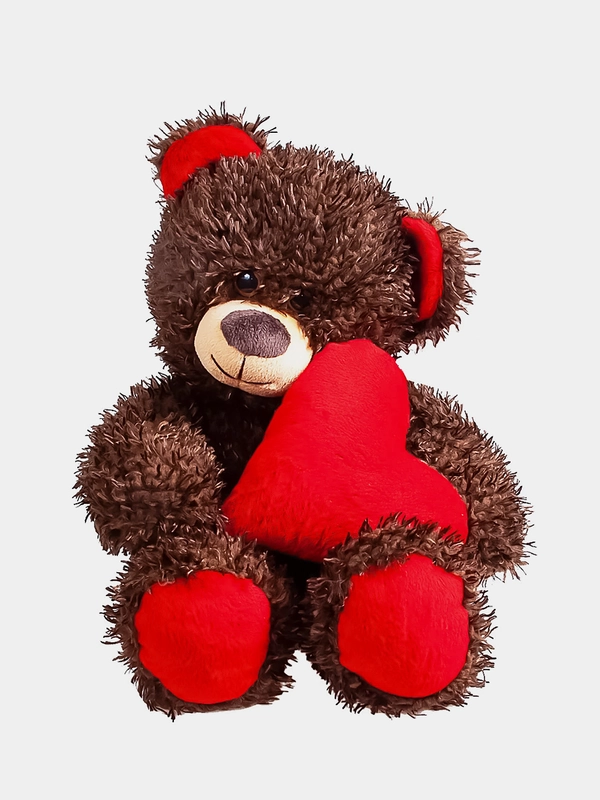 Мягкая игрушка Fancy Медвежонок Чиба, с сердцем, 30 см