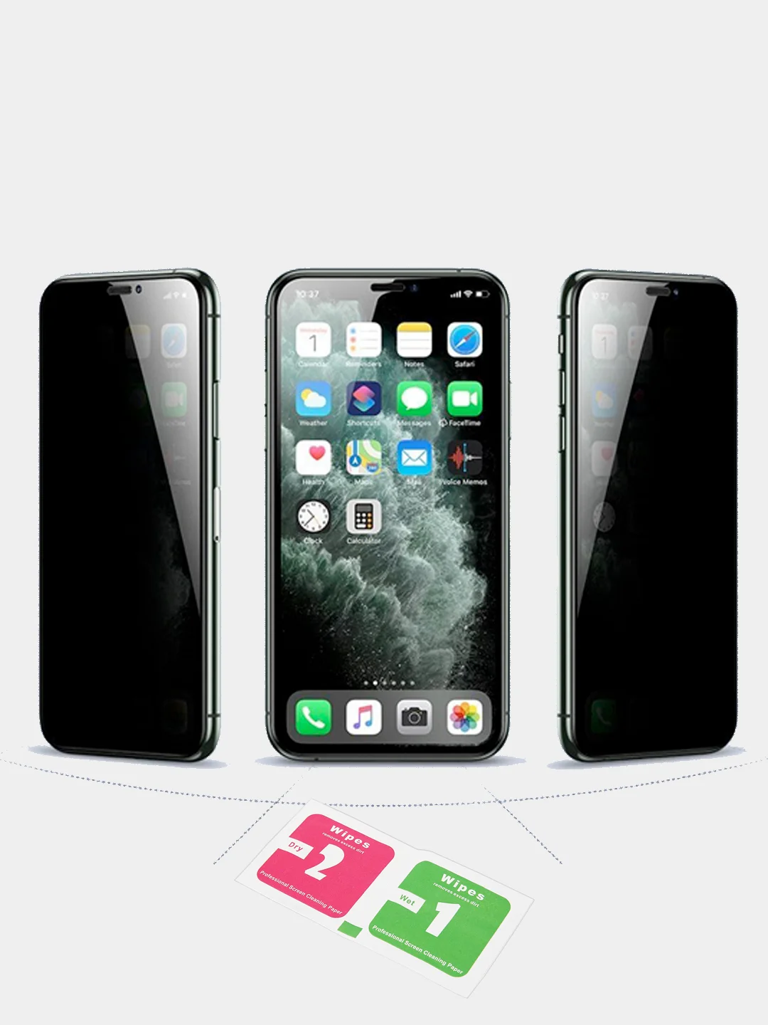 Защитные стекла Антишпион Apple iPhone X/XS, XR, 11, 11 Pro, 12 mini, 12/Pro, Max