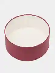 Красный круглая коробка с крышкой