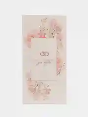 Белый открытка-конверт для денег "С Днем свадьбы"