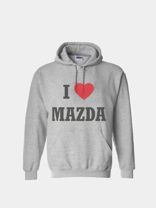 Худи CoolPodarok "I love Mazda"
