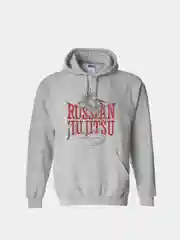 Серый меланж толстовка CoolPodarok "Russian jiu jitsu (Россия джиу джитсу)"