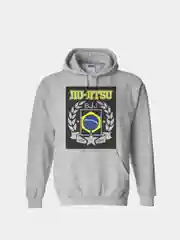 Серый меланж толстовка CoolPodarok Jiu jitsu (Джиу джитсу)