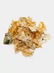 Золотой поталь в хлопьях в баночке, сусальное золото