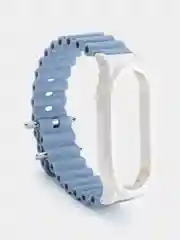 Голубой силиконовый ремешок для Xiaomi Mi Band 3 / 4 / 5 / 6