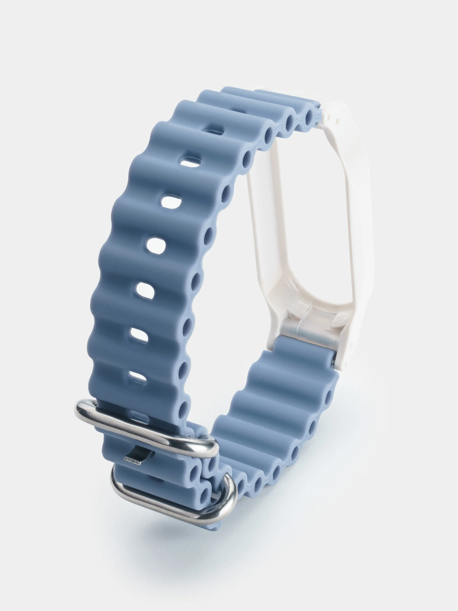 Голубой силиконовый ремешок для Xiaomi Mi Band 3 / 4 / 5 / 6